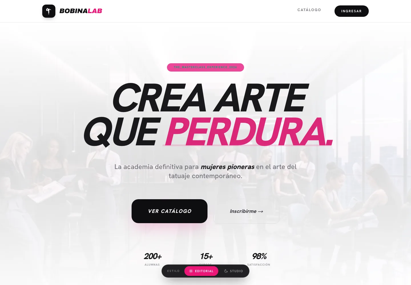 BobinaLab — academia online de tatuaje contemporáneo